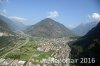 Luftaufnahme EISENBAHN/Biasca Bahnhof TI - Foto Bahn in Biasca 8452